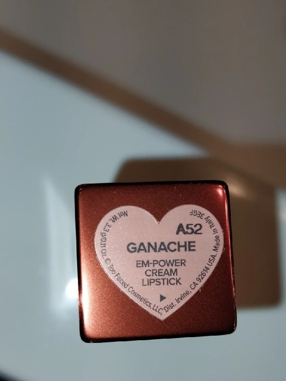 Too Faced Em-powered Cream Lipstick Full Size NEW Ganache And Milkshake